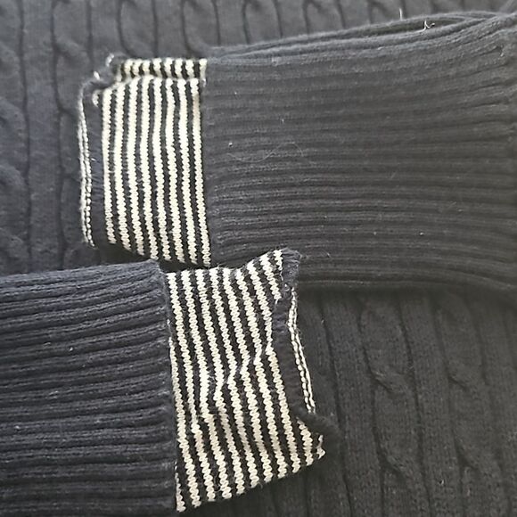 Nautica Women's Turtle Neck Cotton Sweater XS Navy Blue - Picture 14 of 16